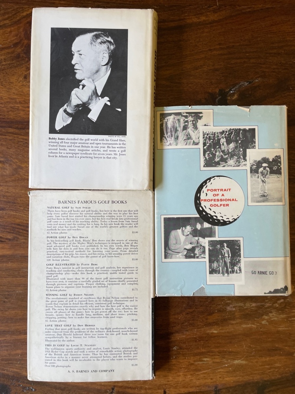 3 Vintage Golf Instruction Blue and Black Books Book Stack Interior Decor 60s - Picture 2 of 16